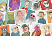 design personal whatsapp, telegram and other chat stickers