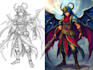 illustrate fantasy art creatures and characters