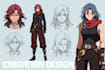 design character design in anime style