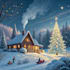 make christmas themed illustration
