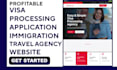 design immigration travel visa processing visa application website