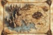 hand draw a fantasy map with digital