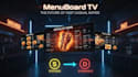 design menu board digital tv for restaurant or coffee shop