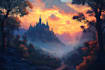 do fantasy landscapes and scenery art