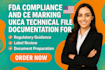 fda compliance and ce marking ukca technical file documentation