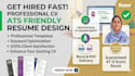 rewrite, edit and design a professional ats resume or CV