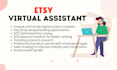 etsy virtual assistant product creation store management