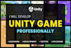 develop 3d,2d, simulation mobile game development with unity