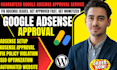 provide guaranteed google adsense approval and monetization service, fix issues