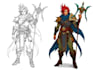 illustrate fantasy art creatures and characters