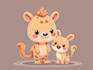 draw animals cartoon illustration