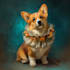 make custom royal pet portrait in high quality
