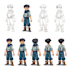 create 2d game character, sprite sheet, animation
