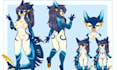 furry ref sheet, fursona ref sheet, furry oc, fursona art, fursona oc