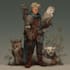 paint a character illustration in a fantasy world