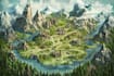 design 2d board game map custom vector map fantasy map