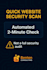 do a quick website security scan