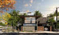 do exterior home design and architectural rendering with sketchup 3d model