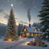 make a christmas themd illustration