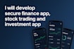 develop secure finance app stock trading and investment app