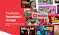 design eye catching social media posts, banners, and youtube thumbnails