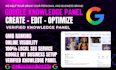 create verified google knowledge panel for individuals and brands