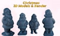 create high quality christmas 3d models and festive renders