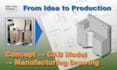 create precise 3d mechanical parts and technical drawings