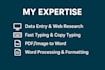 do data entry word processing fast typing PDF to word conversion copy typing