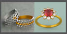 design 3d jewelry models and rendering in rhino