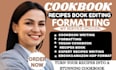 write profread edit cookbook, recipe ebook writer cookbook design  formatting