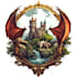 create logo designer anime, fantasy