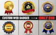 professional web badges,  seals , stamp,  and certificate