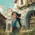 paint a character illustration in a fantasy world