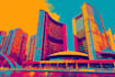 do awesome pop art landscape building landmark