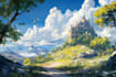 do fantasy concept landscape illustration