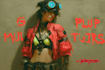 design cyberpunk and fantasy character splash art