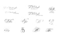 create handwriting calligraphy logo, signature, monogram