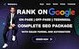 build squarespace business website with seo sales funnel and automation