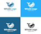 catching killer whale logo design with unlimited revision