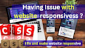 fix CSS  responsive issues on your website