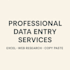 do data entry copy paste job web research I have 4 years experience