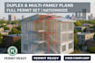 design duplex multifamily building plans with full mep and structural layout