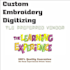 do perfect embroidery digitizing logo with dst emb pes files