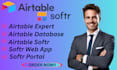 setup airtable database, crm, automation, integration and softr portal