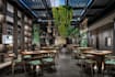 enterable 3d restaurant,commercial space,bar design,2d technical draw,cgi render