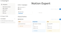 build a custom notion template, pages, dashboard, automation and consultation