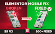 fix elementor layout CSS issues responsive error