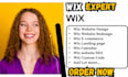 wix business website design redesign wix website  wix studio website design wix