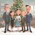 do christmas caricature card